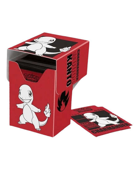 Caja de mazo Pokémon Ultra PRO con diseño de Charmander – capacidad para 80 cartas enfundadas