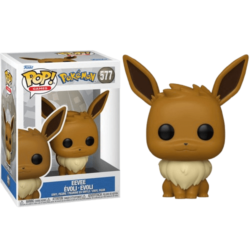 Figura Funko POP! de Eevee de Pokémon – diseño adorable de 9 cm con caja exposición
