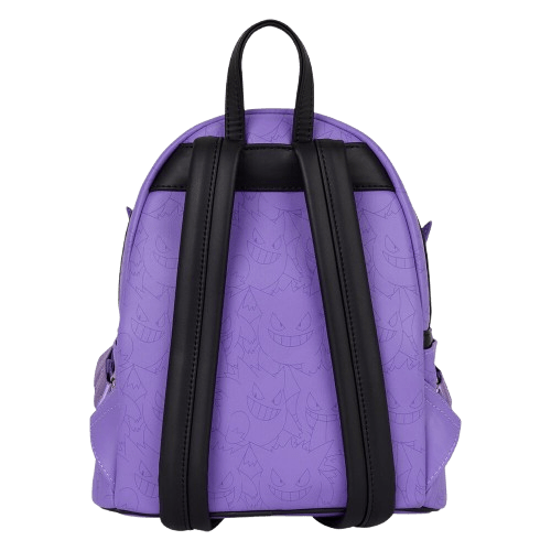 Mochila Loungefly Pokémon de Gengar con diseño en relieve, 26 cm de alto – edición oficial y coleccionista