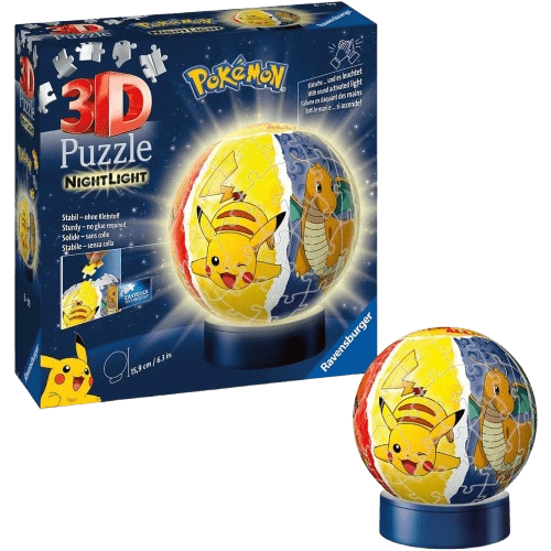 Puzzle 3D Pokémon con Luz Nocturna 15,9cm