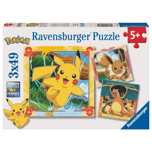 Puzzle Pokémon 3x49 Piezas