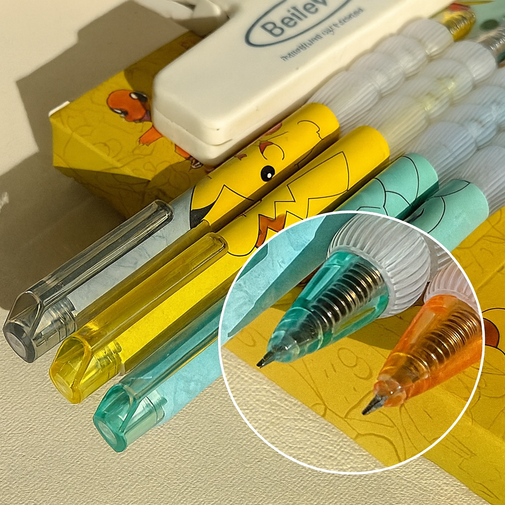 Set de 5 Bolígrafos Pokémon Gel 0.5 mm – ¡Colecciónalos Todos!”