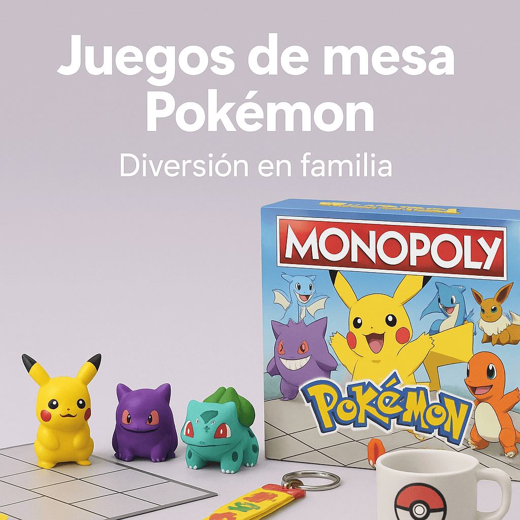 Diviértete en familia con los juegos de mesa Pokémon. Cartas, puzzles, memoria y mucho más para pequeños entrenadores.