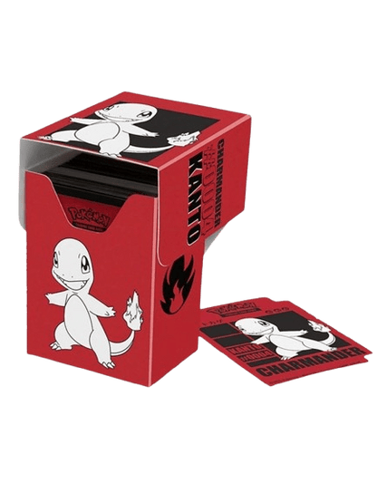 Caja de mazo Pokémon Ultra PRO con diseño de Charmander – capacidad para 80 cartas enfundadas