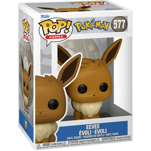 Figura Funko POP! de Eevee de Pokémon – diseño adorable de 9 cm con caja exposición