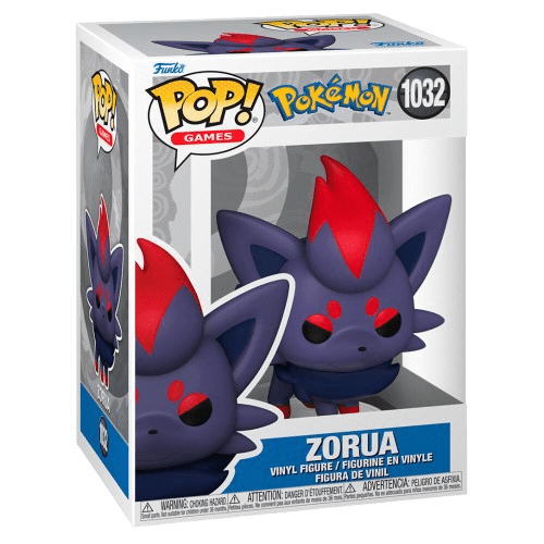 Figura Funko POP! Zorua de Pokémon – diseño oficial de 9 cm con caja ilustrada