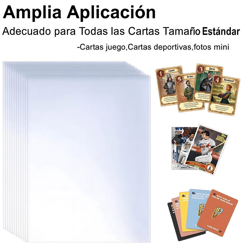 Pack de 100 Fundas Protectores – ¡Cuida tu colección Pokémon como un maestro!