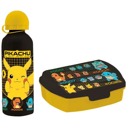 Pack Sandwichera + Cantimplora Pokémon - 500 ml