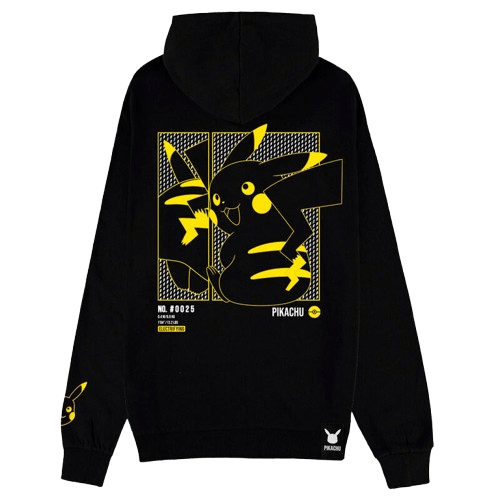 Sudadera con capucha de Pikachu – diseño frontal colorido, unisex y oficial de Pokémon