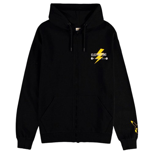 Sudadera con capucha de Pikachu – diseño frontal colorido, unisex y oficial de Pokémon