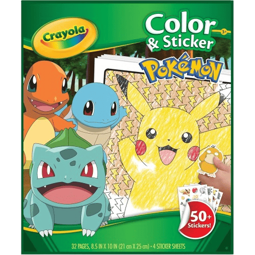 Libro colorear + Stickers Pokémon