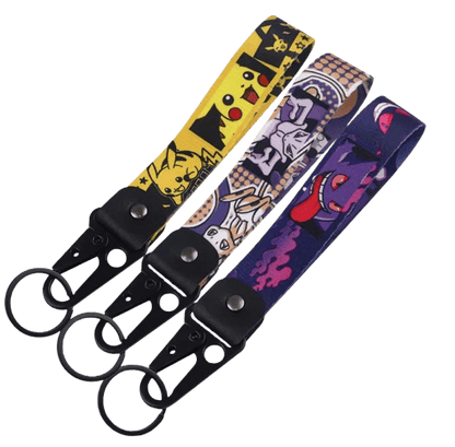 Llaveros Pokémon tipo muñequera (Pikachu, Gengar, Haunter)