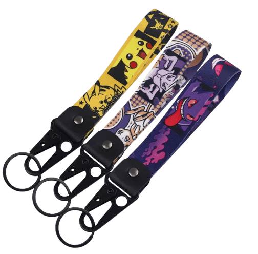 Llaveros Pokémon tipo muñequera (Pikachu, Gengar, Haunter)